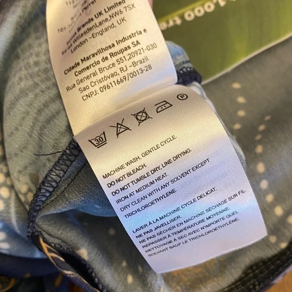 FARM Rio Night Jungle Navy Blue Flare Pants 🆕 - Picture 8 of 13